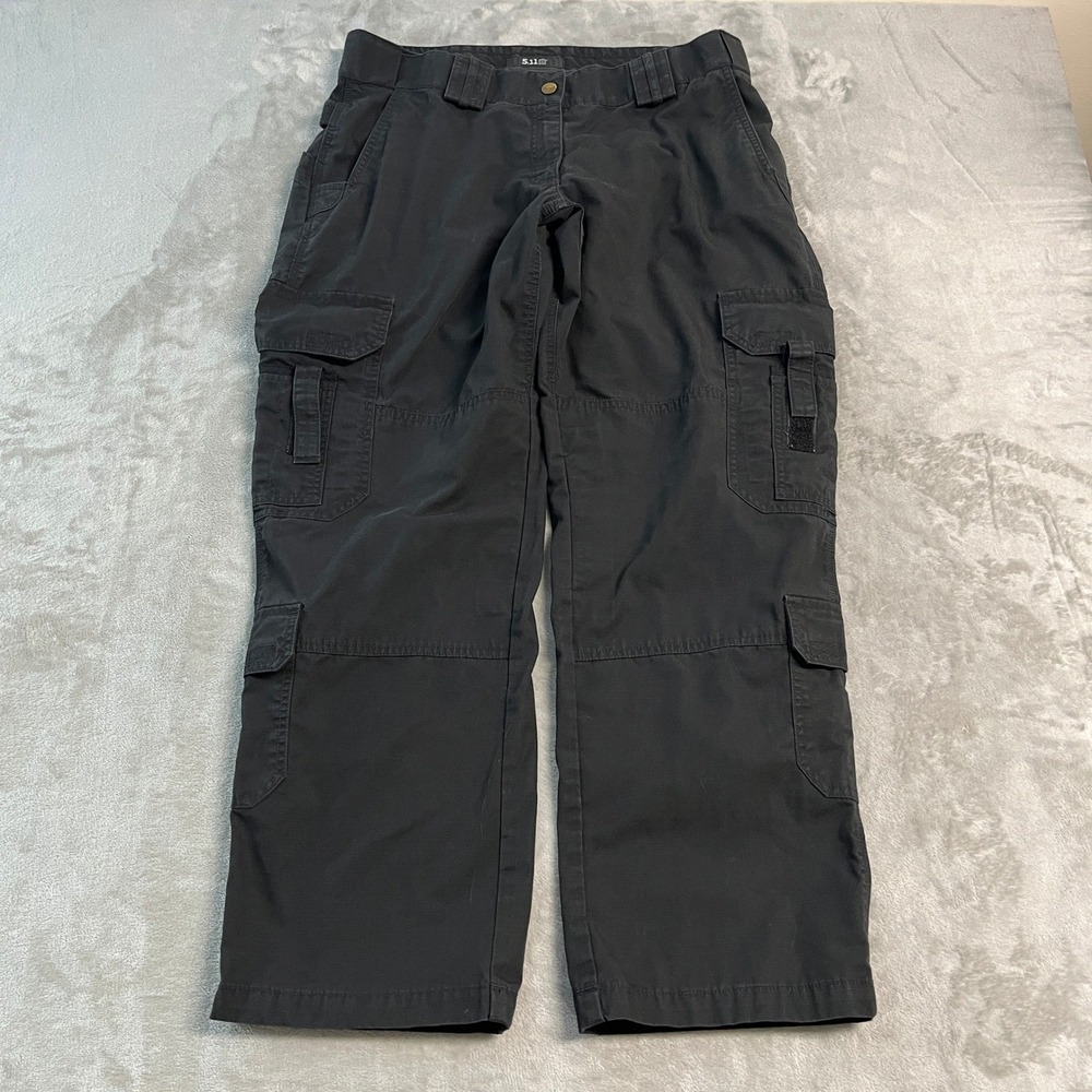 5.11 Tactical Womens Taclite EMS Black Ripstop Cargo Pants 16 Regular 34x30 EUC